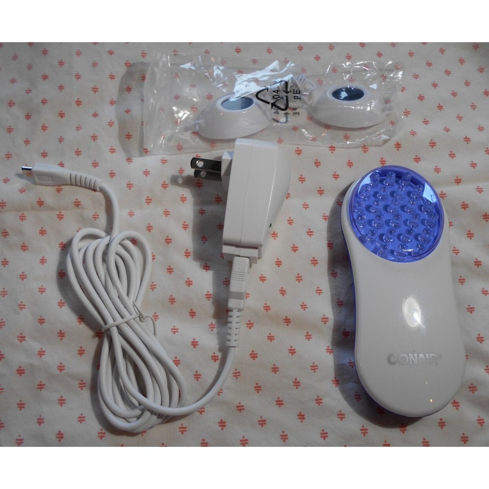 New True Glow Light Therapy Treatment by Conair ACNE & ANTI AGING W GLASSES